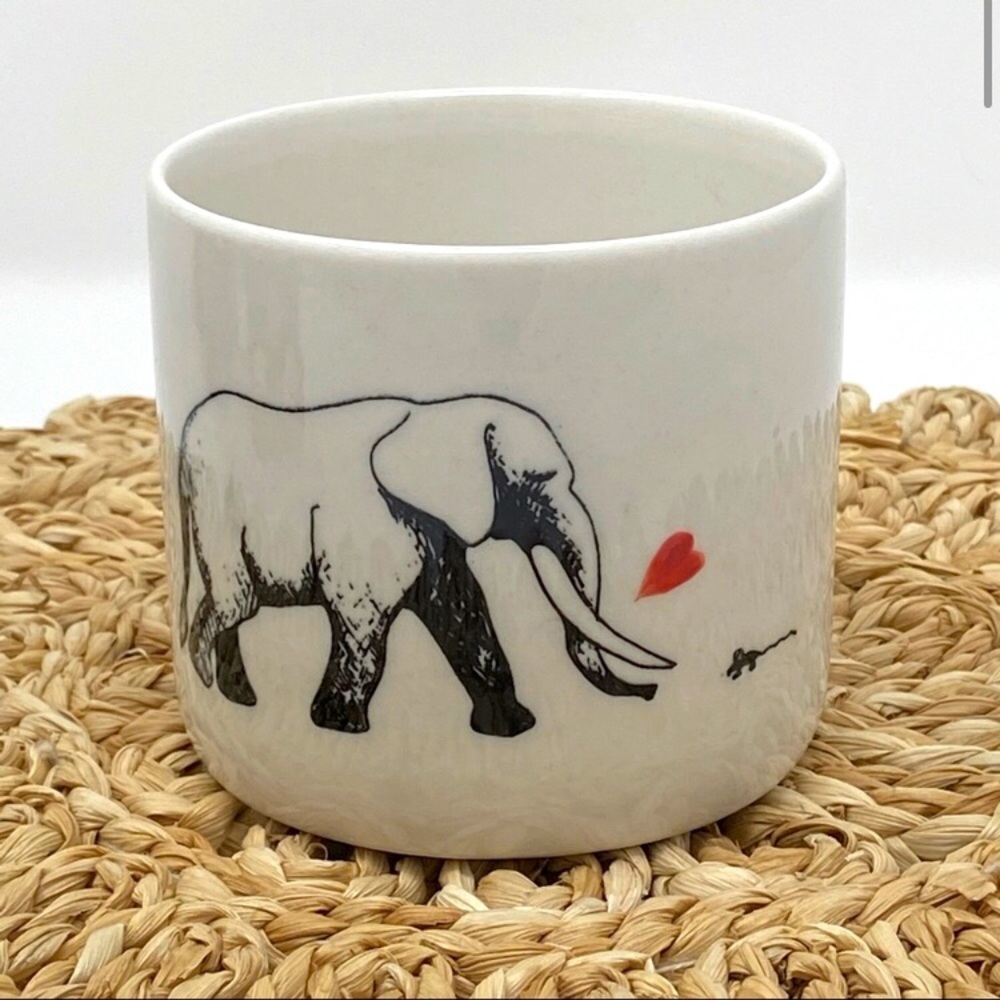Elephant and Mouse Unlikely Friends Valentine Gift Ceramic Pot / Vessel …